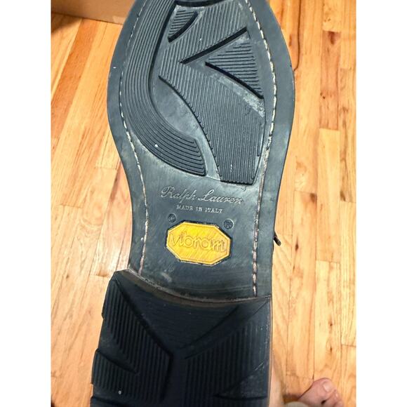 RALPH LAUREN PURPLE LABEL combat boots 9D original $1200 - Picture 4 of 5